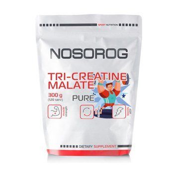 Три креатин малат NOSOROG Tri-Creatine Malate 300 грамм Без вкусовых добавок