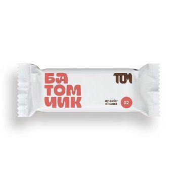 Протеиновый батончик ТОМ Батомчик Tom's 45 г Peanut Cherry