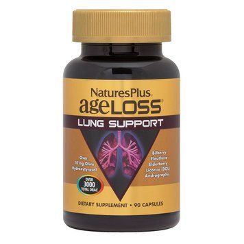 Комплекс Для підтримки легень, AgeLoss Lung Support, Natures Plus, 90 капсул
