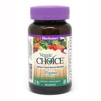 Мультивитамины для Вегетарианцев, Veggie Choice, Bluebonnet Nutrition, 90 растительные каплеты