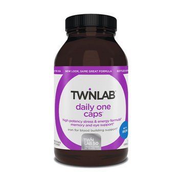 Комплекс витаминов и минералов Twinlab Daily One Caps with iron 180 капсул