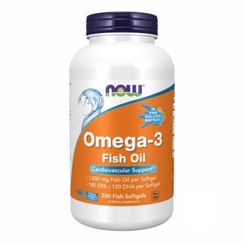 Омега 3 Now Foods Omega-3 FO 1000mg 180/120 Fish Gelatin 200 капсул