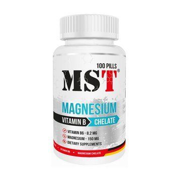 Магній хелат MST Magnesium Chelate Vitamin B 100 таблеток
