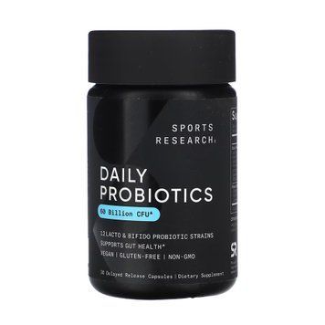 Пробиотики с пребиотиками Sport Research Daily Probiotics 60 Billion CFU 30 вег. капсул