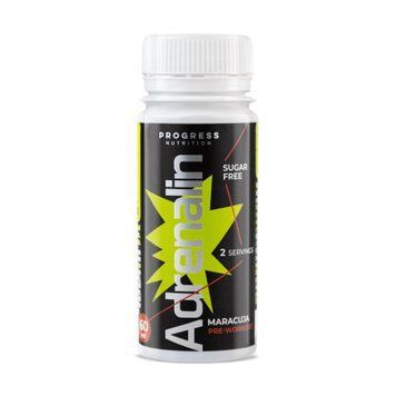 Спортивный энергетик Progress Nutrition Adrenaline Liquid Shot 60 мл Maracuja