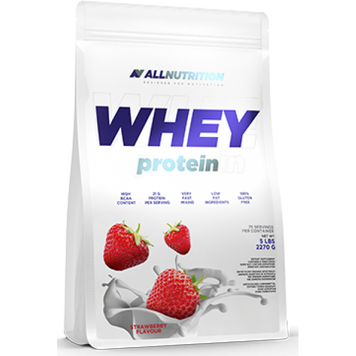 Сироватковий протеїн концентрат AllNutrition Whey Protein 2200 г Strawberry