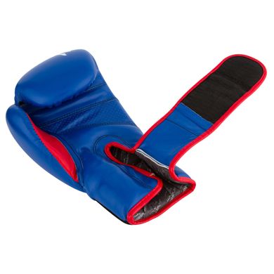 Боксерские перчатки PowerPlay 3018 синие 14 унций