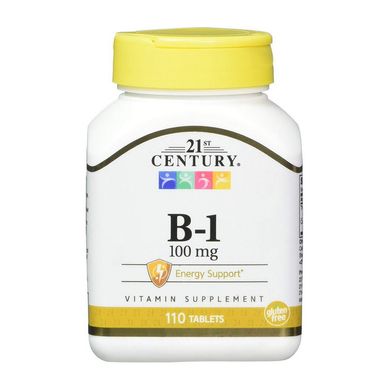 Витамин Б1 21st Century B-1 100 mg (110 таблеток)