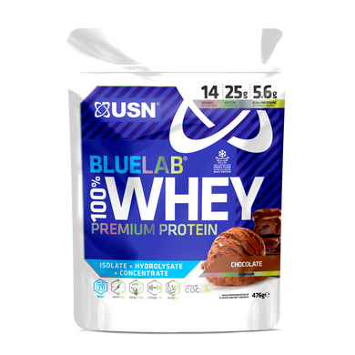 Сироватковий протеїн USN Blue Lab 100% Whey Premium Protein 476 г chocolate