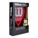 Ракетка для паделу PACK PALA WILSON OPTIX XP RED Y BOTE DE BOLAS WILSON RUSH