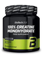 Креатин моногідрат BioTech 100% Creatine Monohydrate банку (500 г) unflavored