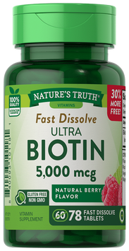 Биотин Nature's Truth Ultra Biotin 5000 mcg 78 таблеток