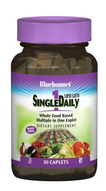 Мультивитамины без железа, Single Daily, Bluebonnet Nutrition, 30 капсул