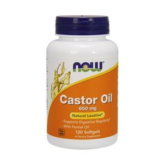 Касторовое масло Now Foods Castor Oil 650 mg (120 капс)