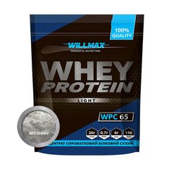 Сироватковий протеїн концентрат Willmax Whey Protein 65 (1 кг) без смаку