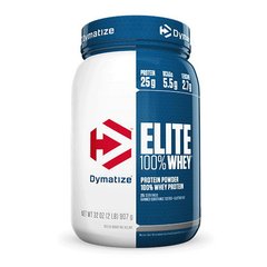 Сироватковий протеїн концентрат Dymatize 100% Elite Whey Protein (920 г) chocolate fudge