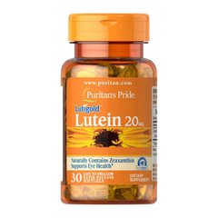 Лютеин Puritan's Pride Lutein 20 mg (30 капс) пуританс прайд
