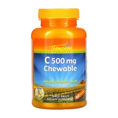 Вітамін C Thompson Vitamin C 500 mg Chewable 60 жуйок
