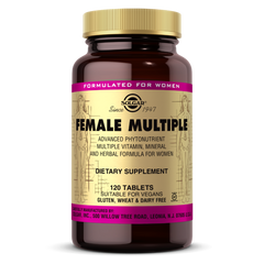 Вітаміни для жінок Solgar Female Multiple (120 табл) Фімейл мультіпл