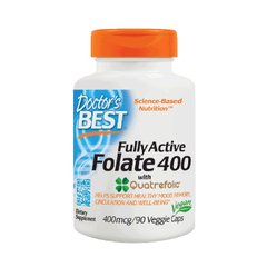 Фолат Doctor's Best Folate 400 Fully Active 90 вег. капсул