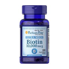 Биотин Puritan's Pride Biotin 10,000 mcg (100 капс) витамин б7 b7