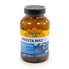 Комплекс для Здоров'я і Підтримки Функції простати, Prosta Max For Men, Country Life, 100 таблеток