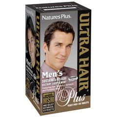 Комплекс для Росту та Оздоровлення Волос для Чоловіків, Ultra Hair, Natures Plus, 60 таблеток