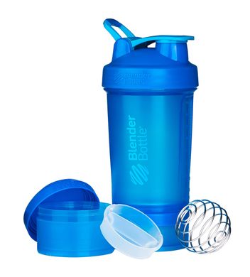 Шейкер спортивний BlenderBottle ProStak 22oz/650ml з 2-ма контейнерами Cyan (ORIGINAL)