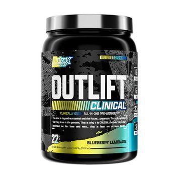 Передтренувальний комплекс Nutrex Outlift Clinical 640 г Blueberry Lemonade