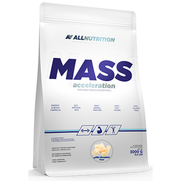 Гейнер для набору маси AllNutrition Mass Acceleration 3000 г White Chocolate