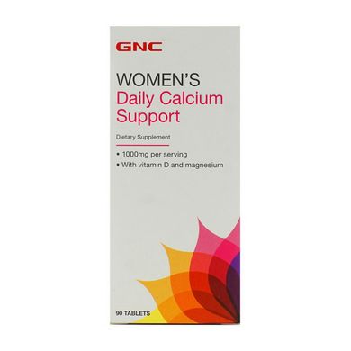 Витамины для женщин GNC Women's Daily Calcium Support 90 таблеток