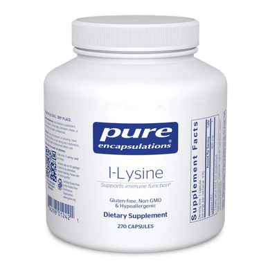 Лизин Pure Encapsulations (L-Lysine) 500 мг 270 капсул