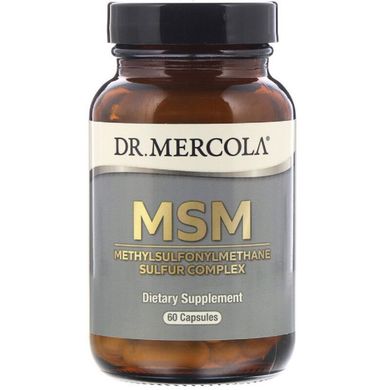 МСМ, Комплекс метилсульфонилметана серы, MSM, Dr. Mercola, 60 капсул