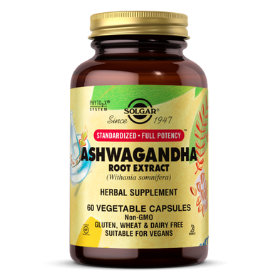 Екстракт кореня Ашваганда Solgar Ashwagandha Root Extract 60 Vegetable Capsules (60 капсул)