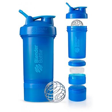 Шейкер спортивний BlenderBottle ProStak 22oz/650ml з 2-ма контейнерами Cyan (ORIGINAL)