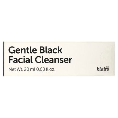 Средство для деликатной очистки лица Dear, Klairs Gentle Black Facial Cleanser 20 мл