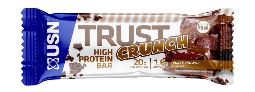 Протеїновий батончик USN Trust Crunch 60 г fudge brownie