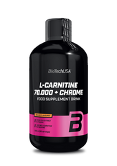 Л-карнитин + хром BioTech L-Carnitine 70 000 + Chrome 500 мл апельсин