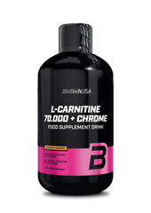 Л-карнітин + хром BioTech L-Carnitine 70 000+ Chrome 500 мл апельсин