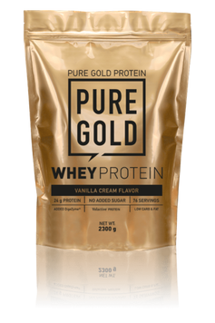Сироватковий протеїн концентрат Pure Gold Protein Whey Protein 2300 грам Ванільний крем