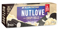 Фитнес печенье AllNutrition NutLove Crispy Rolls 140 г With White Chocolata Filling