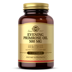 Масло Примулы Вечерней 500 мг, Evening Primrose Oil, Solgar, 90 желатиновых капсул