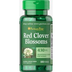 Червоний Клевер Puritan's Pride Red Clover Blossoms 430 mg (100 капс)