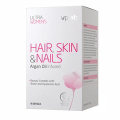Витамины для волос, кожи и ногтей VP Laboratory Ultra Women's Hair, Skin & Nails 90 мягких капсул