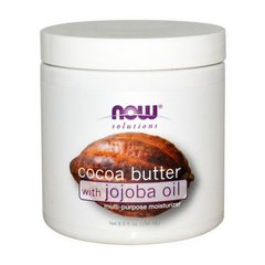 Масло зерен какао Now Foods Cocoa Butter with Jojoba Oil 192 мл
