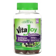 Комплекс вітамінів і мінералів 21st Century VitaJoy Gummies Sambucus Elderberry 60 мармеладок