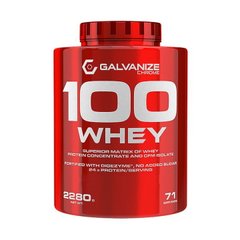 Сироватковий протеїн концентрат Galvanize Nutrition 100% Whey 2280 грам Полуниця білий шоколад