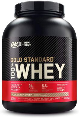 Сывороточный протеин изолят Optimum Nutrition 100% Whey Gold Standard 2270 грамм mocha cappucino