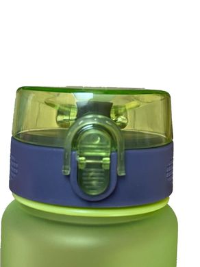 Пляшка для води CASNO 850 мл KXN-1183 Зелена + металевий вінчик