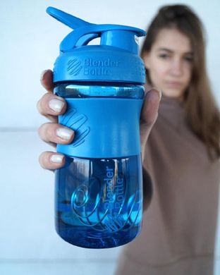 Спортивна пляшка-шейкер BlenderBottle SportMixer 20oz/590ml Cyan (ORIGINAL)